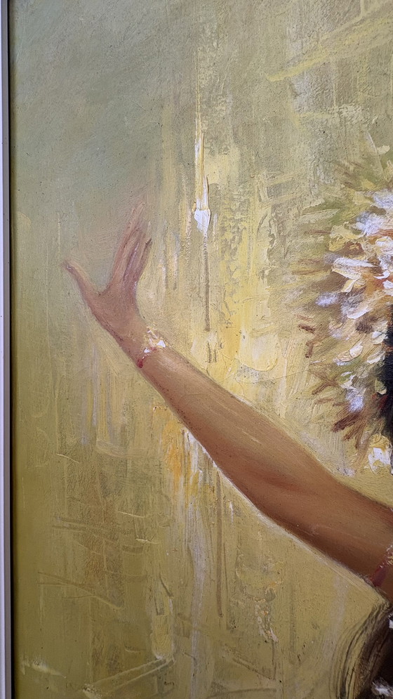 Image 1 of Quadro d'epoca originale dipinto a mano Ballerina di Bali
