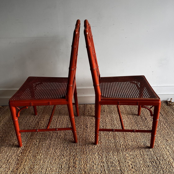 Image 1 of Sedie in bambù finto bambù Jonathan Adler