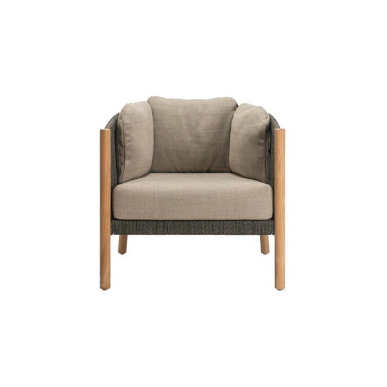 Poltrona lounge LENTO - set da 2 – Poltrone, Tessile, Legno (photo 2 of 8)