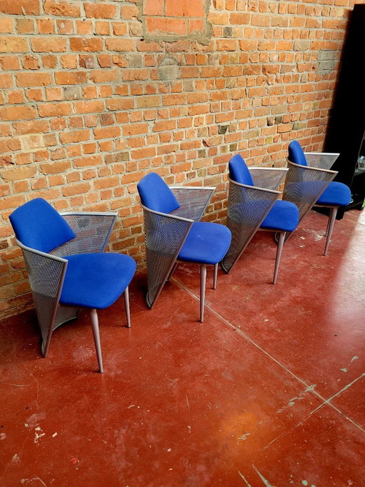 Postmodern memphis style chairs 