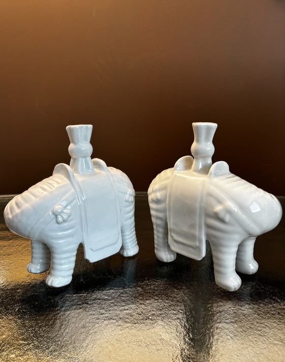 Image 1 of 2 Porcelaine Éléphant Blanc de Chine