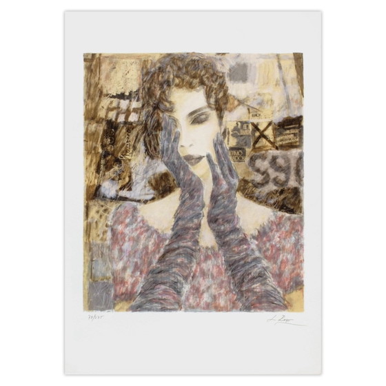 Image 1 of Liliana RAGO Portrait de femme Signierte Lithographie 1990