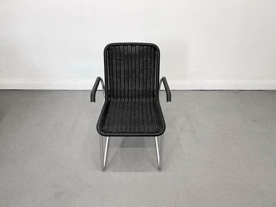 1/2 Tecta D41 Chair Wicker black Bauhaus – Armchairs, Chrome (photo 5 of 12)