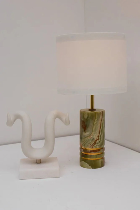 Image 1 of Mid-century modern Italian brass table lamp, 1970s