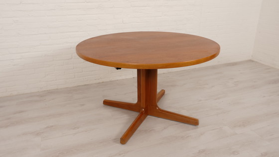 Image 1 of Vintage Round Dining Table | Teak | Extendable