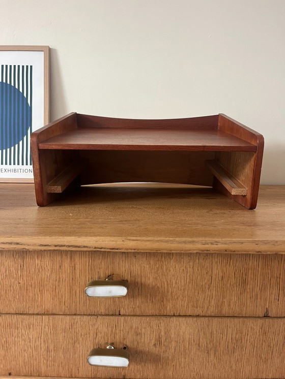 Image 1 of Vintage Danish teak floating night stand - wall cabinet