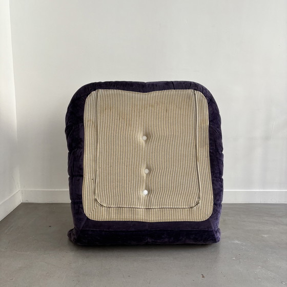Image 1 of Purple Togo lounge chair by Michel Ducaroy for Ligne Roset