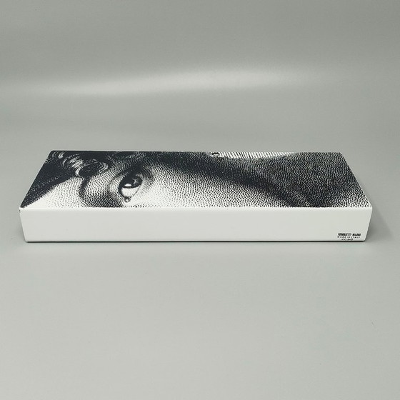 Image 1 of 2000s Astonishing Black and White Fornasetti Box signed Fornasetti. Made in Italy