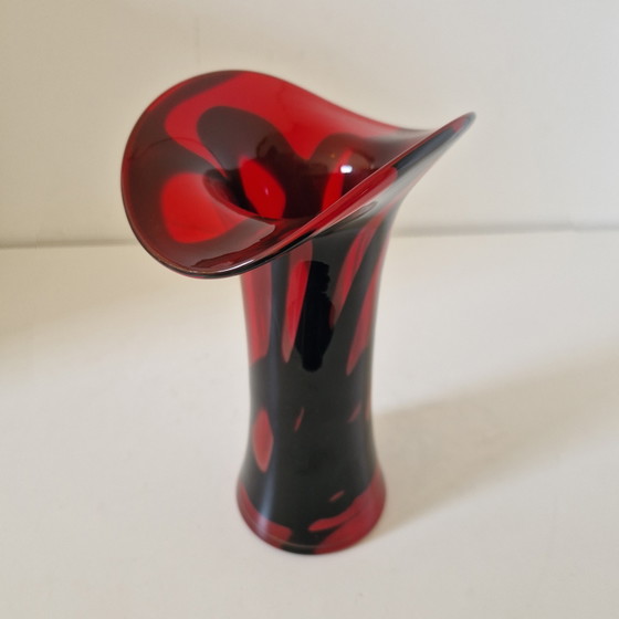 Vintage Glazen Vaas Mondgeblazen Vaas – Vazen, Glass (photo 3 of 11)