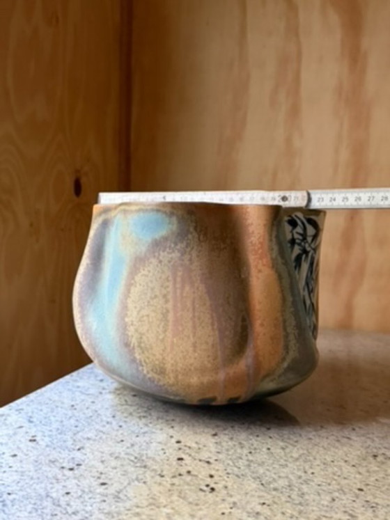 Unique Joop Cock Studio Pottery – Hand-Painted Sculptural Ceramic Vase Pot - Dutch Design Hand Made (photo 11 of 15)