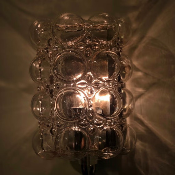 Helena Tynell Bubble lamp jaren 60, Vintage wandlamp, Glashütte Limburg, Wandlampen, Metaal, Glas (foto 10 van 10)