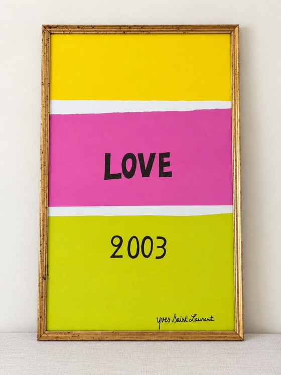 Yves Saint Laurent – LOVE Collection | Sei Poster Vintage | 1992–2006 – Legno (photo 2 of 27)