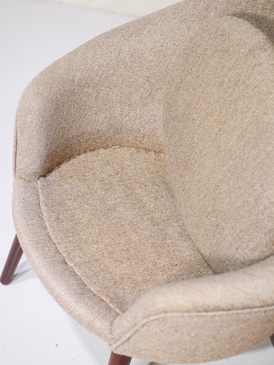 Image 1 of Hans Olsen 187 Fauteuil Gris Teck Danois Vintage