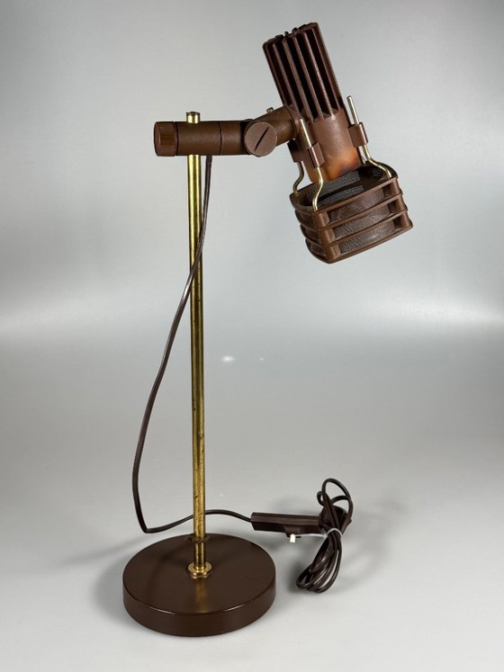 60s 70s Table Lamp Desk Lamp Space Age Design Metal Plastic (photo 7 of 13)