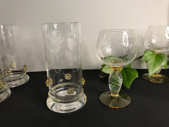 6 verres à eau Theresienthal / Très rares / 6 gobelets Pieroth – Verres et carafes, Crystal, Glass (photo 5 of 5)