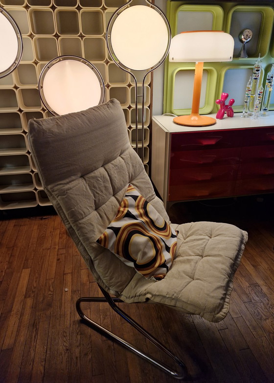 Image 1 of RARE 🪑 Fauteuil Loung 📎 IKEA 1973 "Gemet" Jan Dranger & Johan Huldt