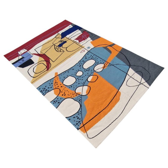 Le Corbusier UNESCO 1962 Handgewebter Wandteppich | Textilkunst | 200 × 300 cm (79 × 118 Zoll) (photo 6 of 13)