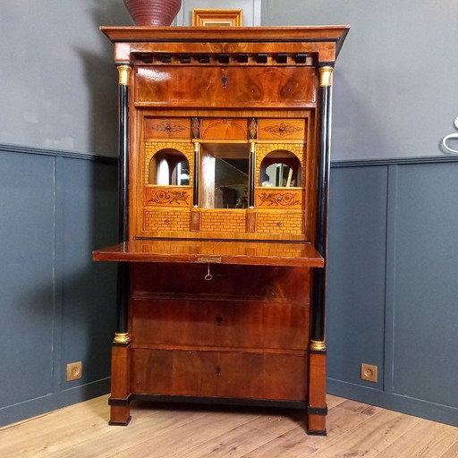 Französischer antiker Empire-Kabinettssekretär, 19. Jahrhundert