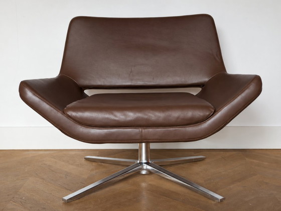 B&B Italia Metropolitan ME84 Armchairs – Pair in Brown Gamma Leather (photo 7 of 15)