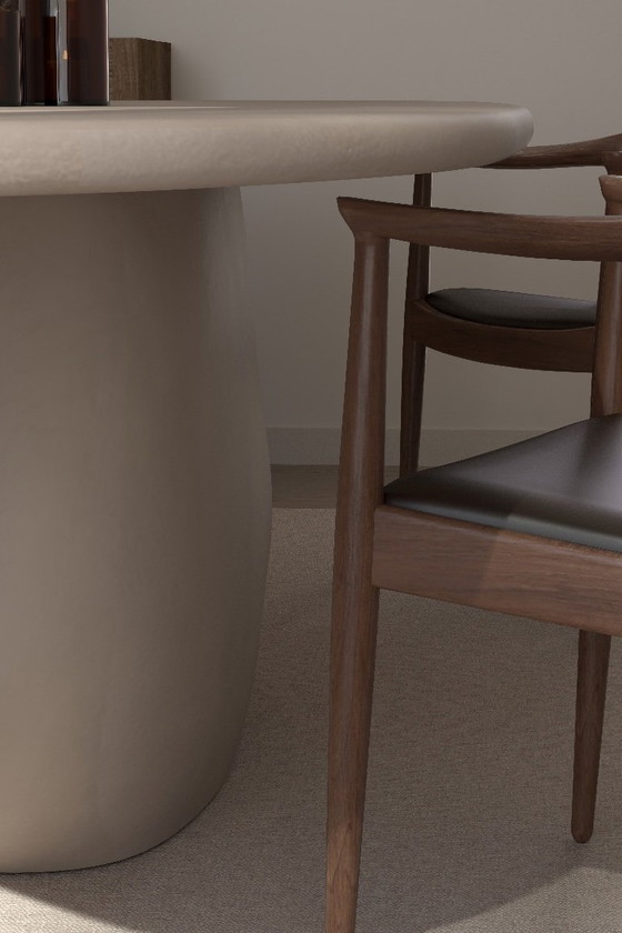 Image 1 of Mesa de comedor contemporánea de yeso "Pièce Unique"