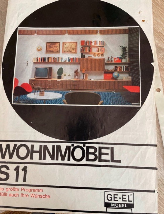 Image 1 of XXL vintage wandmeubel GE-EL S11