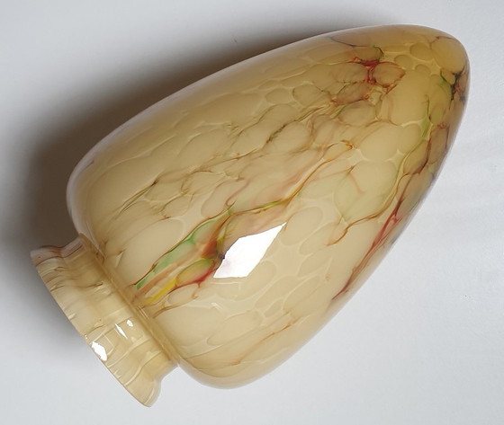 Image 1 of Art-Deco-Wandleuchte aus Opalglas