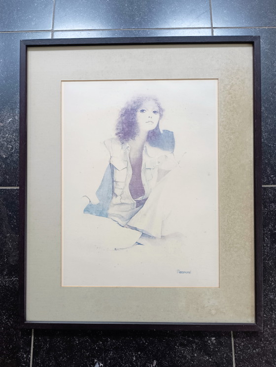 Image 1 of Estampe vintage Christine Rosamond