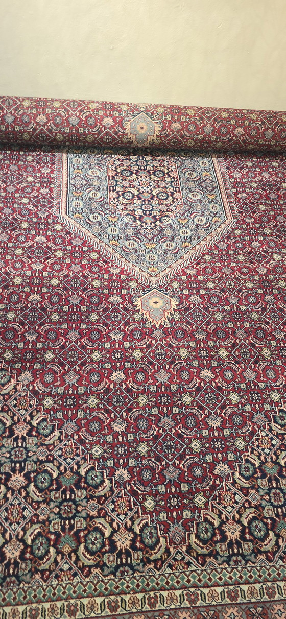 Image 1 of Majestic space-saving wonder: Hand-knotted Bidjar in the classic Herati pattern (approx. 13 m²)