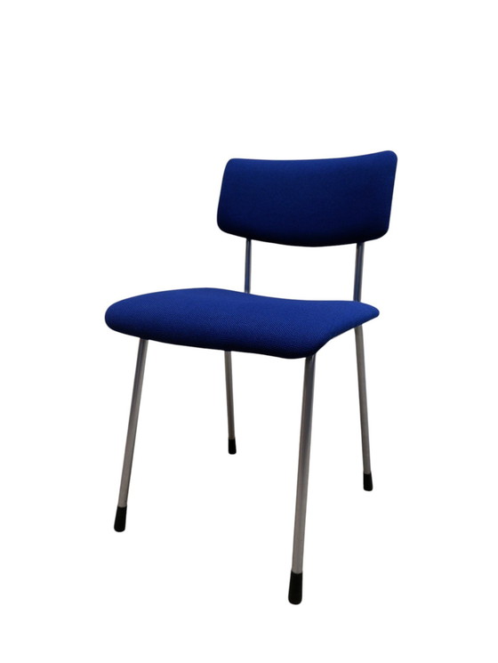 Image 1 of Silla Gispen 1231 de tela azul, años 60