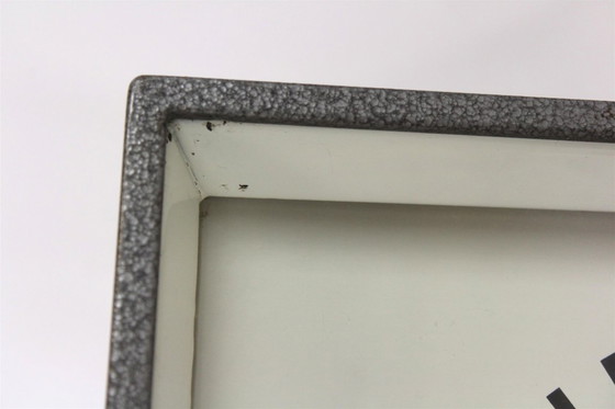 Image 1 of Große, doppelseitige Eisenbahnuhr von Pragotron, 1980er Jahre