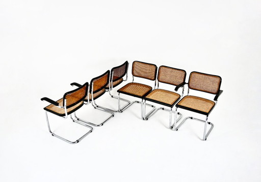 Dining Chairs Style B32 by Marcel Breuer, Set of 6