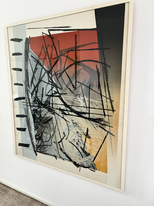 John Walker print framed, Large