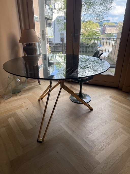 Pols Potten Dining Table Diameter 125 – eettafels, Glass, Metal (photo 2 of 5)