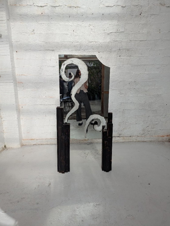 Image 1 of Burn to Born - Handgemaakte spiegel van PONCE STUDIO