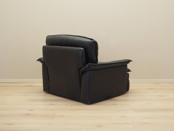 Image 1 of Leren fauteuil, Italiaans ontwerp, jaren 1960, productie: Italië