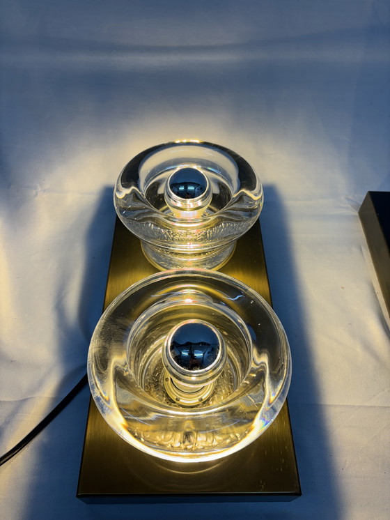 Image 1 of Vintage space age set wall lamps gebrüder Cosack 1960s