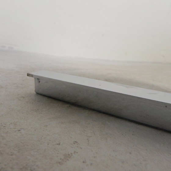 Image 1 of 2 chrome-plated ball spotlights on rail, 1950s