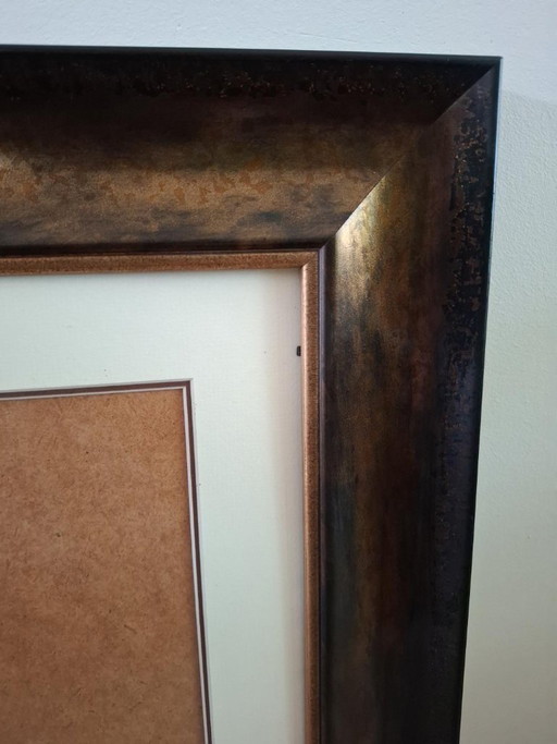 Grote Luxe Fotolijst / Schilderijlijst Met Glas En Passe-Partout – lijsten, Other (photo 2 of 5)