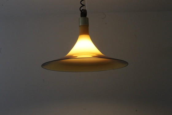 Image 1 of Lampada a sospensione Cosack in vetro di Murano color ambra