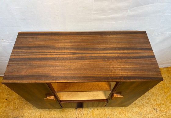 Image 1 of Art Deco Vintage Walnut Display Cabinet (Circa 1930–1940)  A charming and beautifully crafted Art Deco cabinet dating from the 1