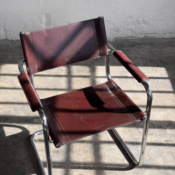 Image 1 of MG5 Leather Chair by Matteo Grassi, 1970
