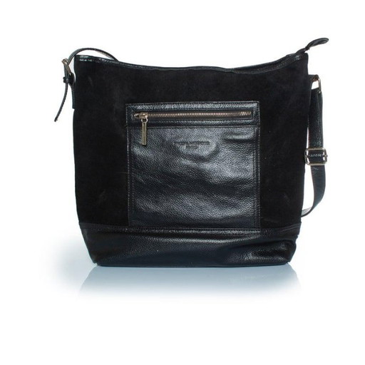 Borsa a tracolla Pascal Morabito in pelle scamosciata e pelle.
