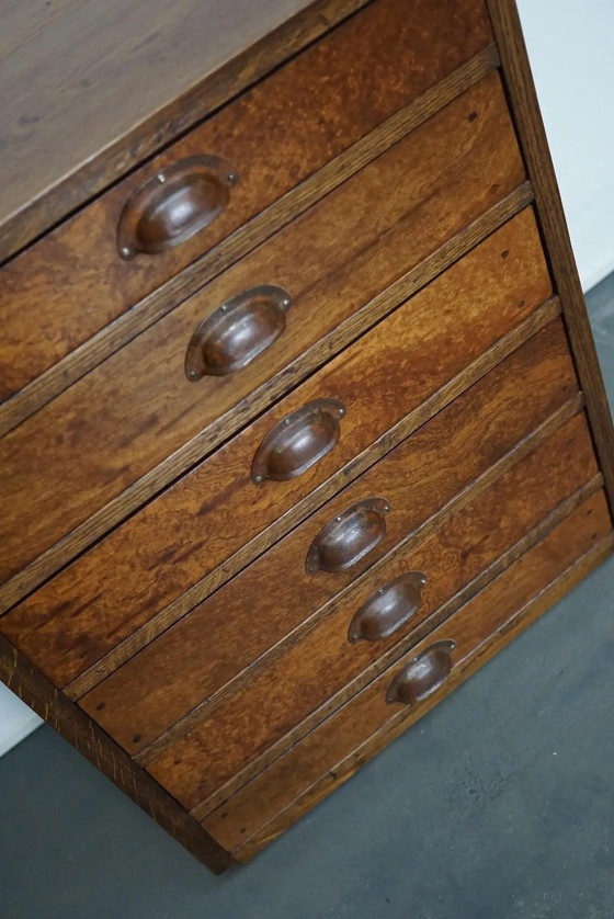 Image 1 of Duitse eiken apothekerskast, midden 20e eeuw