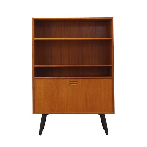 Libreria in teak, design danese, anni '70, realizzata in Danimarca.
