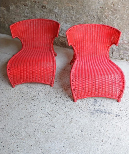 2 x Ikea Sävö (design Monika Mulder), red.