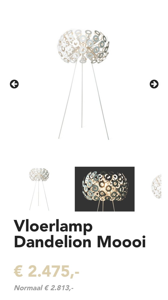 Image 1 of Dandelion staande lamp