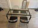 Glazen eettafel / bureau