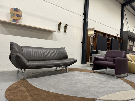 Image 1 of Canapé 3 places Leolux Tango en cuir gris