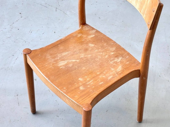 Ortex stacking chairs by Peter Hvidt & Orla Mølgaard-Nielsen for Fritz Hansen, Denmark, 1 – Side chairs, Wood (photo 6 of 15)