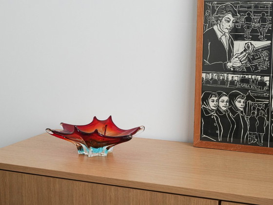 Image 1 of Plat en verre de Murano, design italien, années 1970, fabrication : Italie